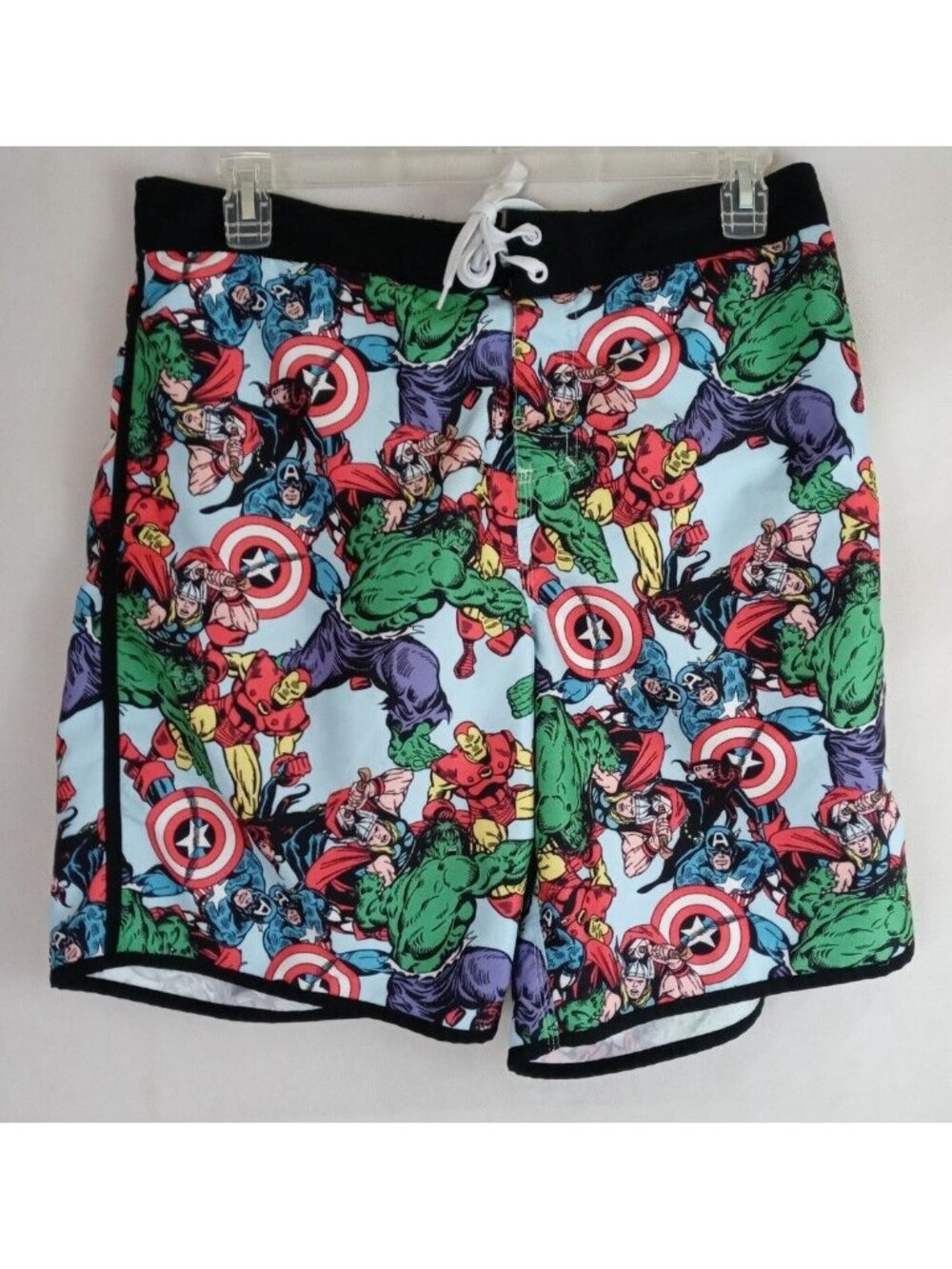 Marvel Avengers Comic Board Shorts Swim Trunks Men's Size XL